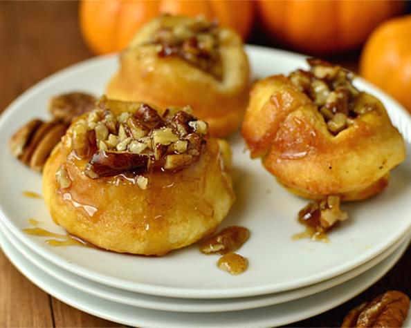 Mini Pumpkin Sticky Buns