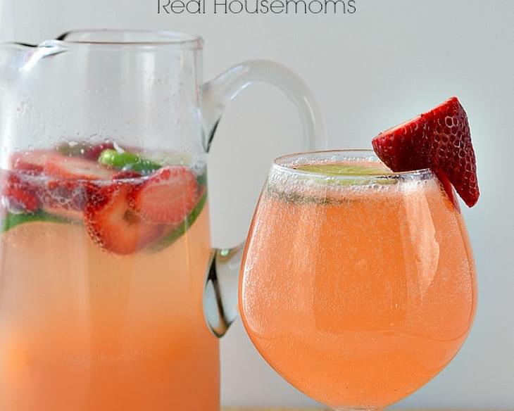 Strawberry & Lime Moscato Punch