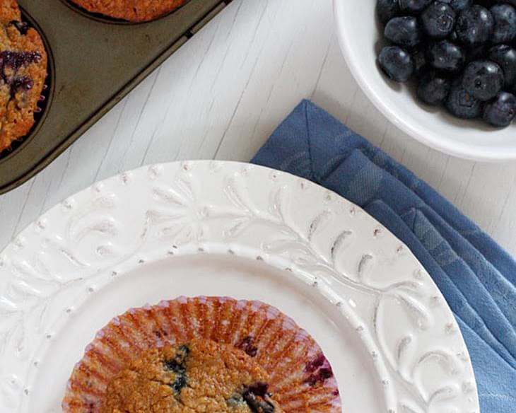 Insanely Good Blueberry Oatmeal Muffins