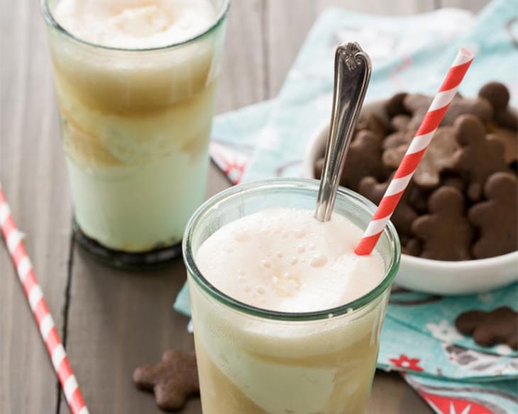 Gingerbread Ice Cream Floats