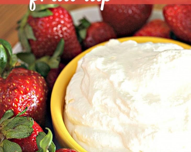 Whipped White Chocolate Fruit Dip