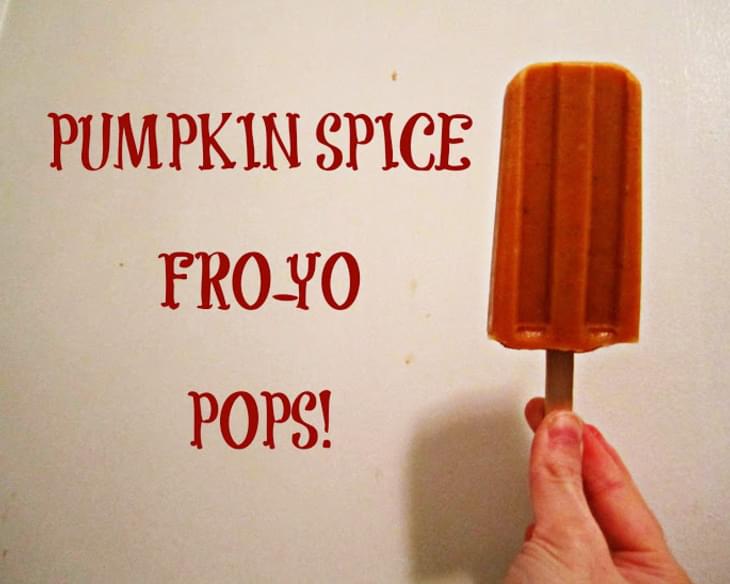 Pumpkin Spice Fro-yo Pops