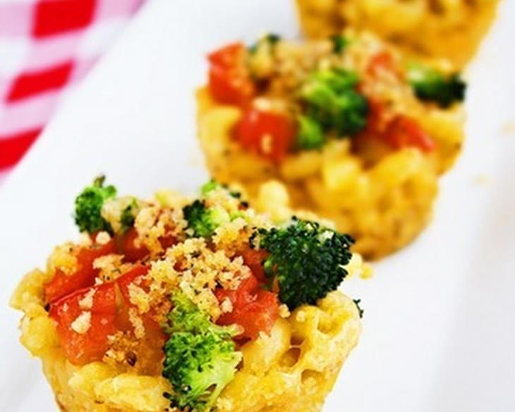 Roasted Vegetable Macaroni & Cheese Cups