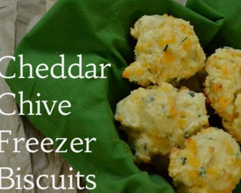 Cheddar Chive Freezer Biscuits
