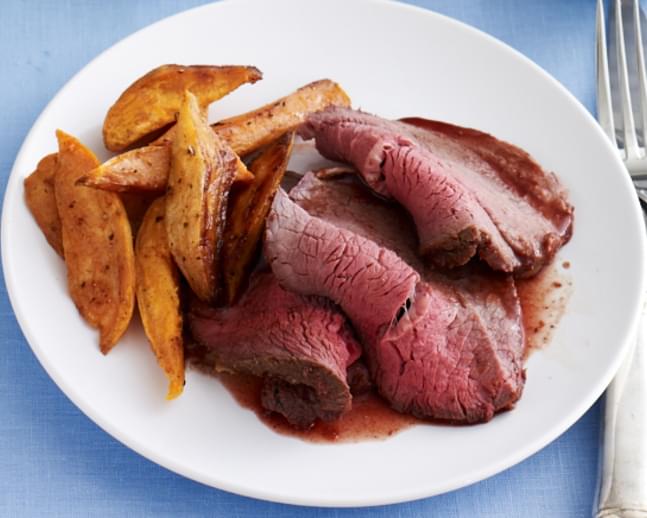 Silver Tip Roast with Fragrant Red Wine Sauce