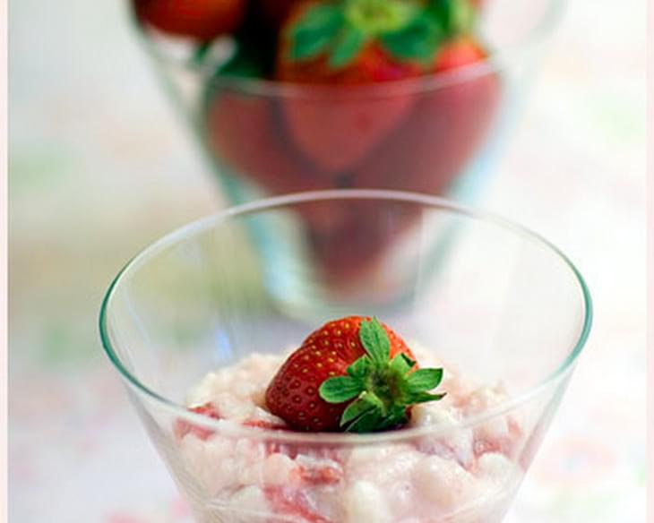 Strawberry Rice Pudding