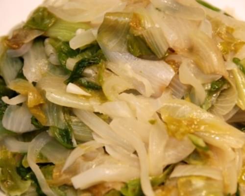 Braised Escarole with Onions