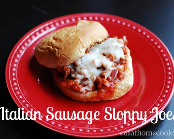 Italian Sausage Sloppy Joes - 15 Minute Meal