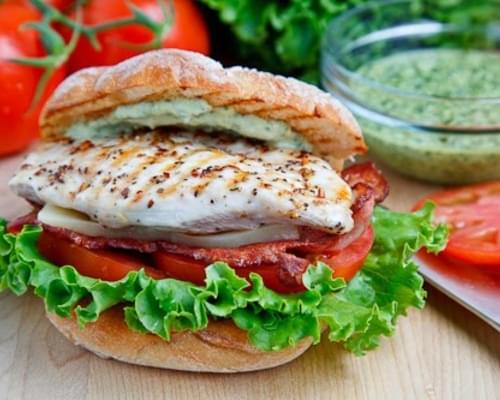 Grilled Chicken and Club Sandwich