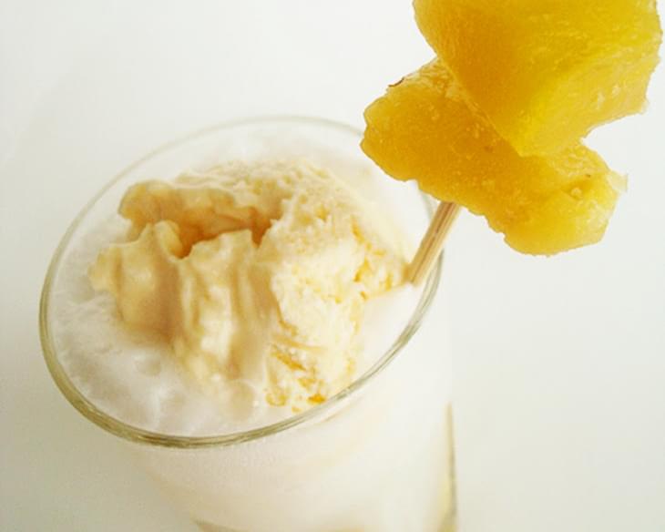 Pineapple Ice Cream Float