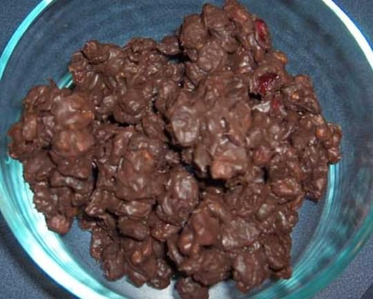 Dark Chocolate Cranbery Walnut Clusters