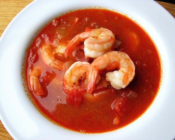 Smoky Shrimp-and-Chorizo Soup