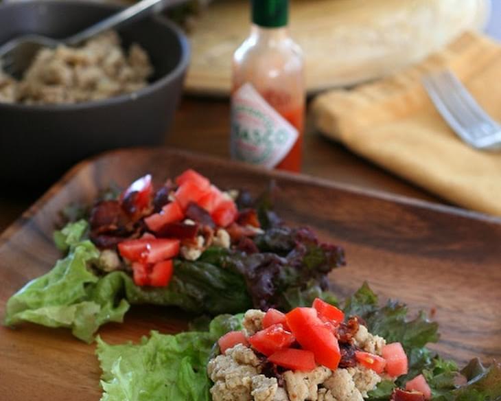 Spicy Chicken Club Lettuce Wraps - Low Carb and Gluten-Free