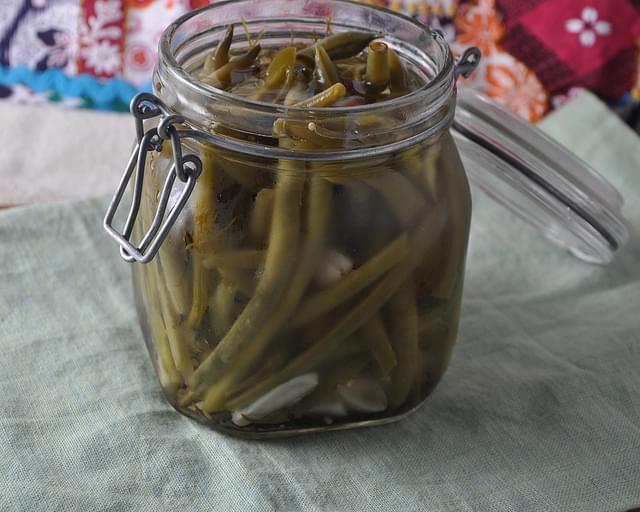 Spicy, Picked Green Beans