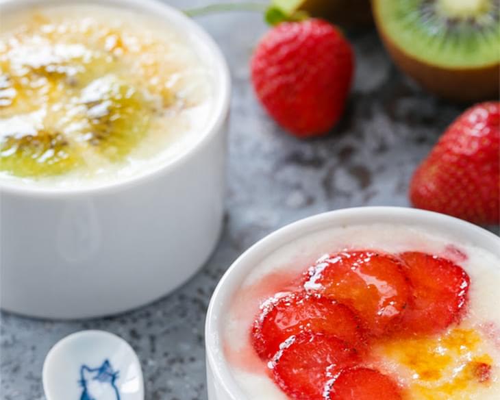 Bruleed Yogurt with Fresh Fruit