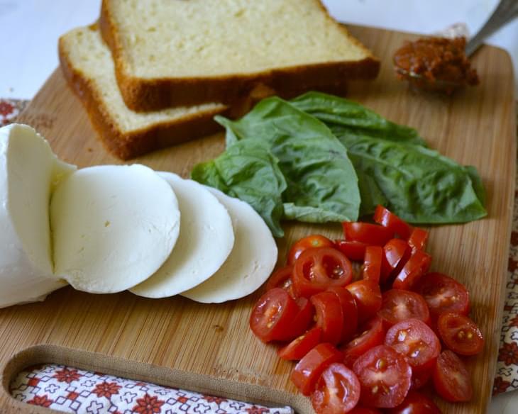 Fresh Tomato, Mozzarella and Basil Panini