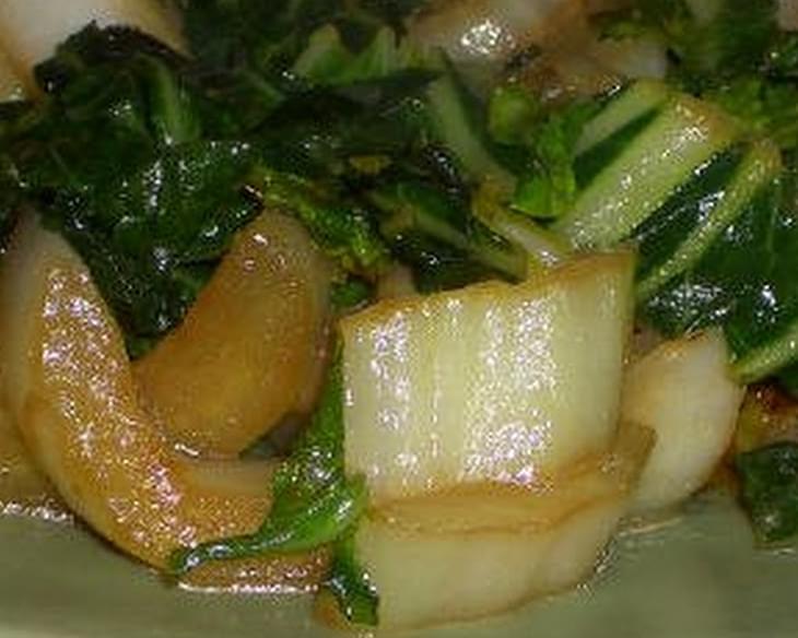 Bok Choy with Soy Sauce and Butter