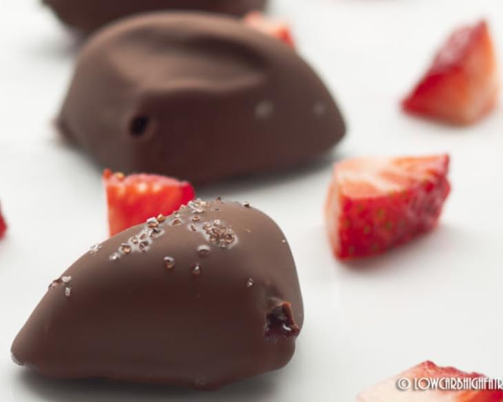 Chocolate Covered Ice Cream Bites