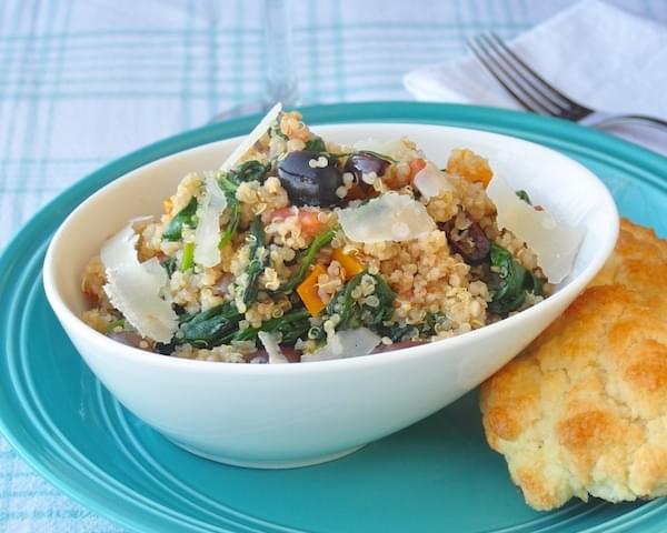 Spinach and Parmesan Quinoa
