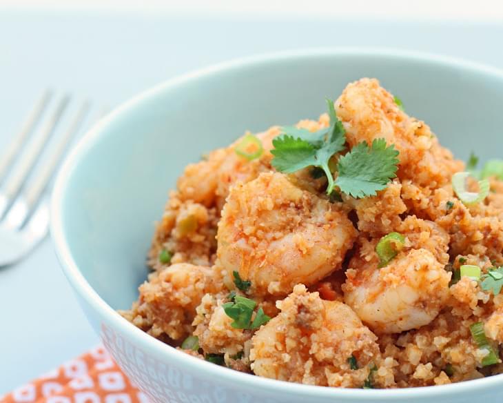 Shrimp & Chorizo Dirty "Rice" (Low Carb & Gluten Free)