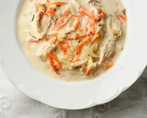 Avgolemono Soup with Chicken and Orzo