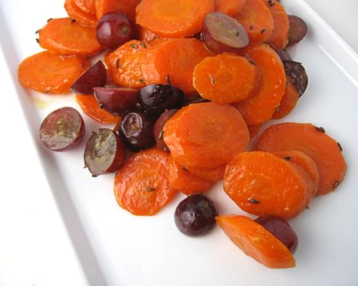 Carrots with Caraway and Grapes