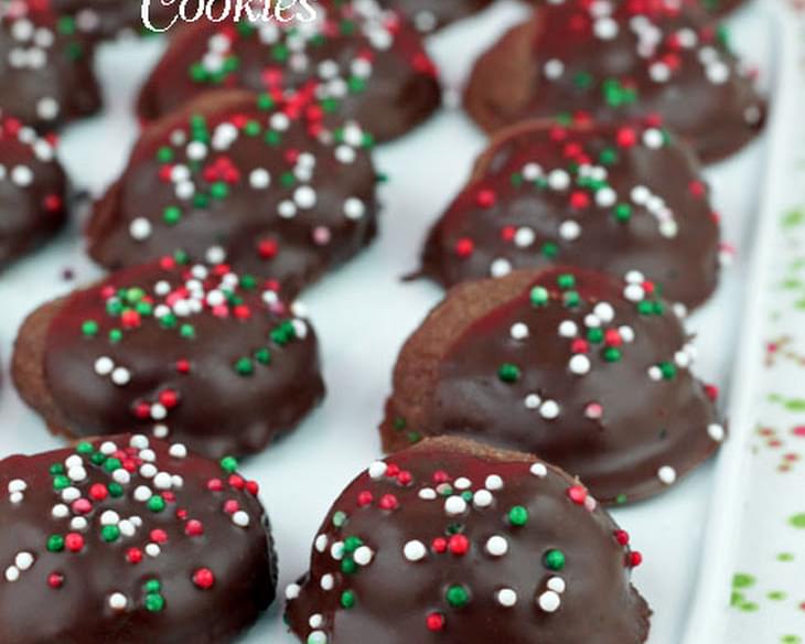 Frosted Chocolate Chip Mint Cookies