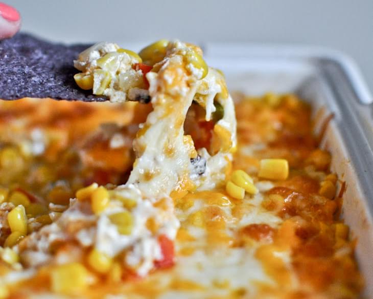 Hot + Cheesy Corn Dip