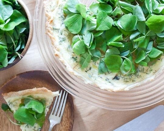 Spring Quiche with Leeks and Sorrel