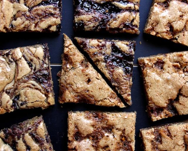 Brittle and Jam Blonde Brownies
