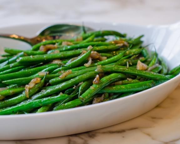 French String Beans with Shallots