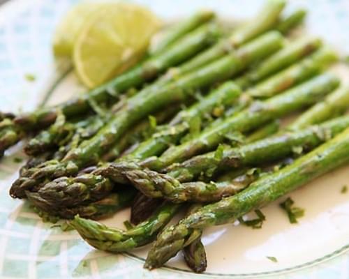 Asparagus with Lime and Mint