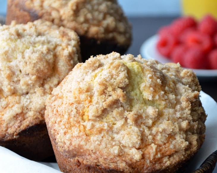 Sour Cream Coffee Cake Muffins with Streusel