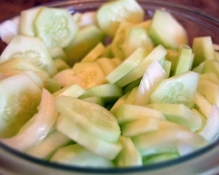 Cucumbers and Onions