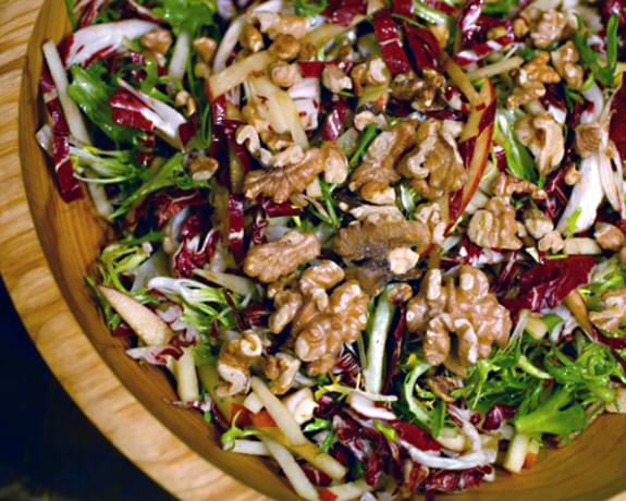 Radicchio Salad with Frisee and Apples