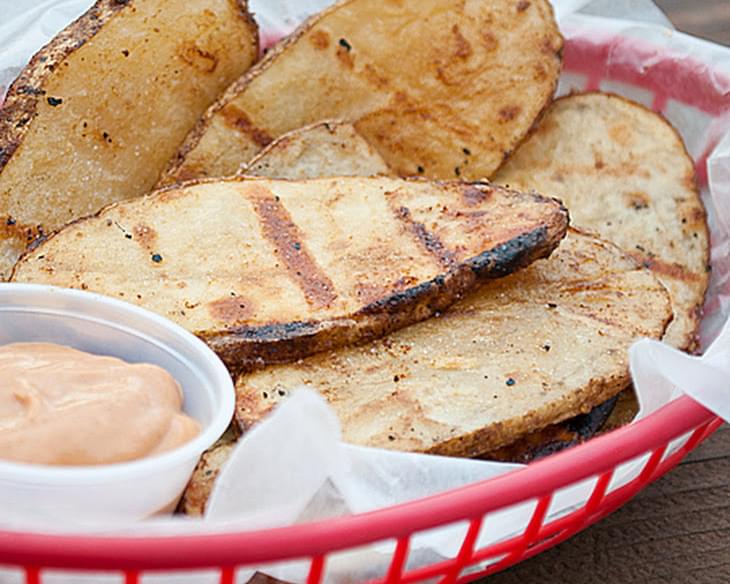 Grilled Potatoes with BBQ Dipping Sauce