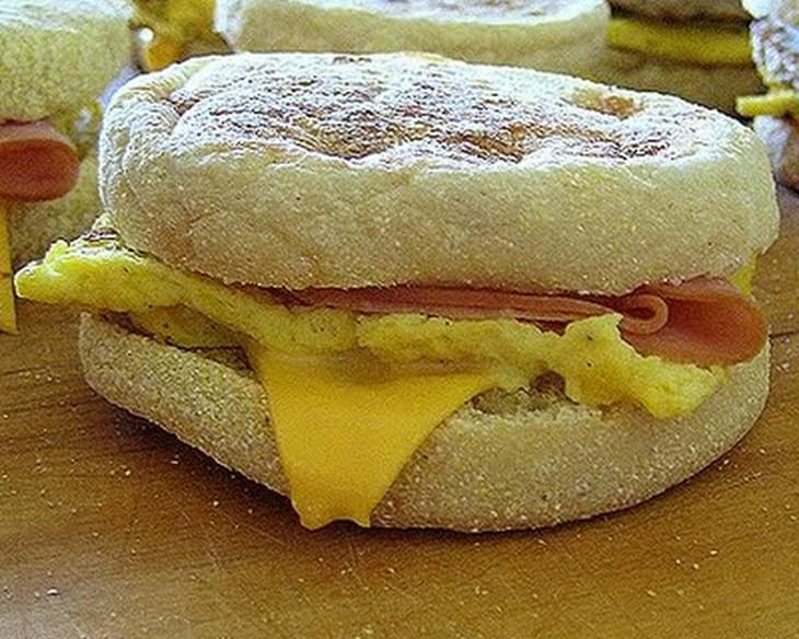Freezer Egg and Muffin Sandwiches