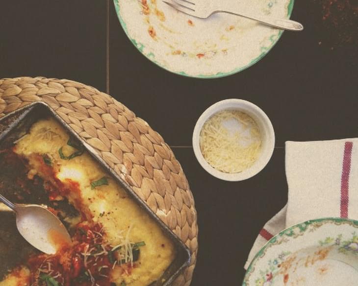 Baked Polenta with Tomato and Basil
