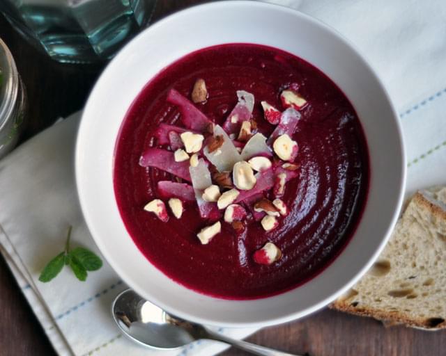 Roasted Beet and Fennel Soup