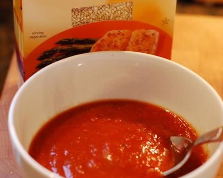 Simple Tomato Basil Quinoa Soup
