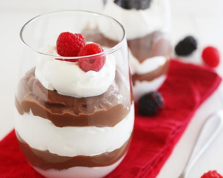 Skinny Chocolate Pudding Parfaits