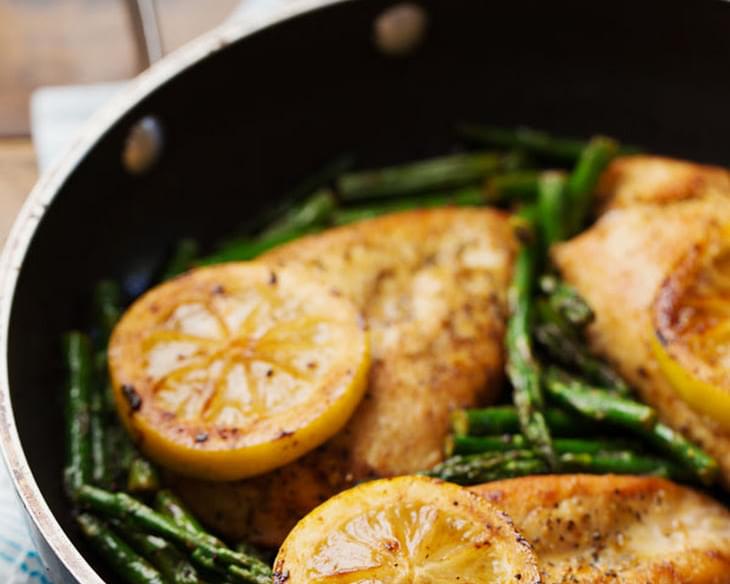 5 Ingredient Lemon Chicken with Asparagus
