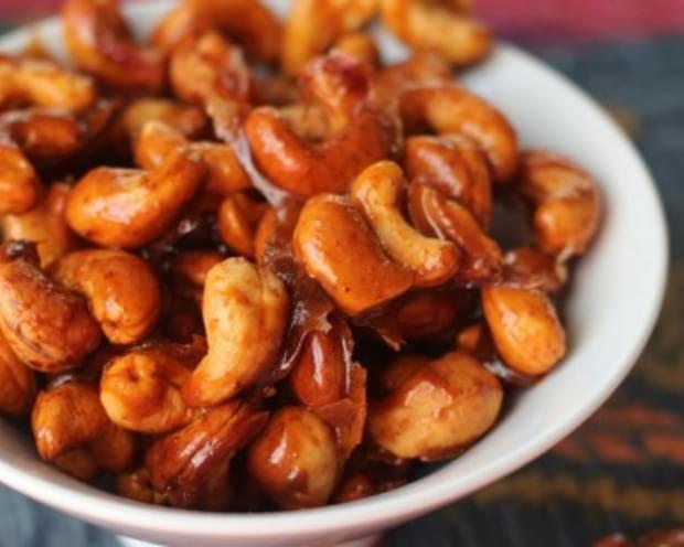 Smoky and Spicy Candied Cashews