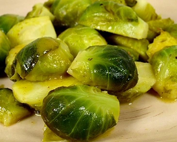 Brussels Sprouts with Lemon-Mustard Sauce