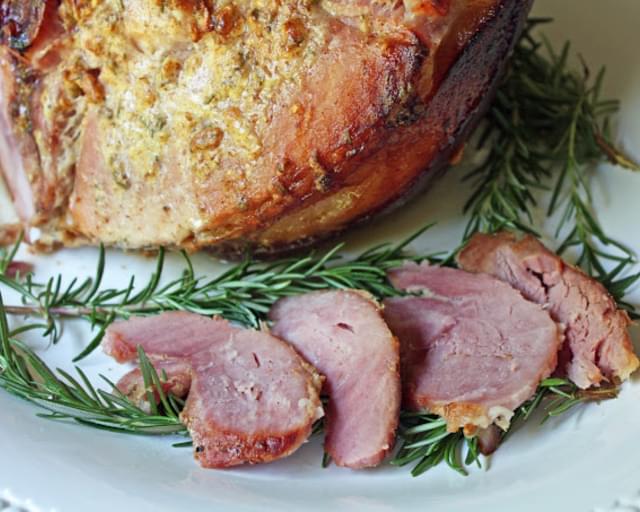 Rosemary & Mustard Crusted Baked Ham