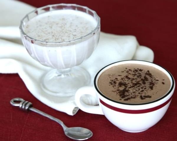 Creamy Hot Cocoa and Egg-Less Nog