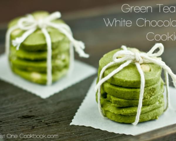 Green Tea & White Chocolate Cookies