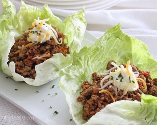 Turkey Taco Lettuce Wraps
