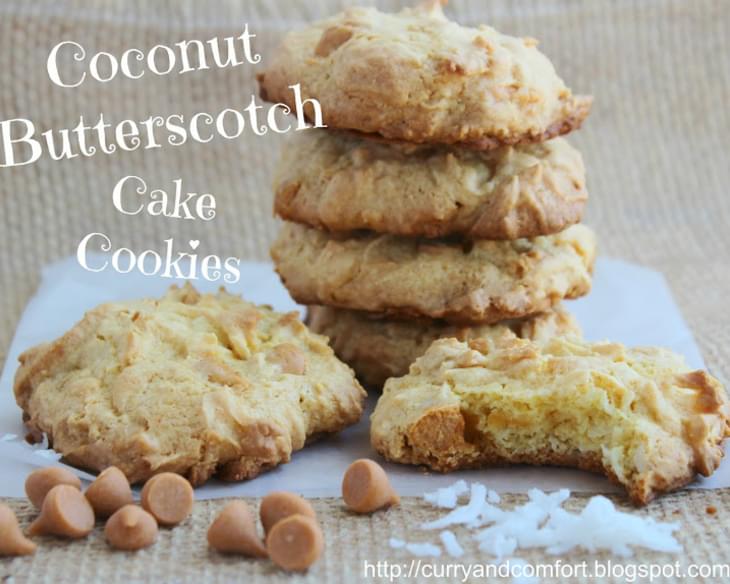 Coconut Butterscotch Cake Cookies