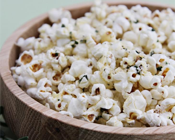 Popcorn with Rosemary Butter and Parmesan